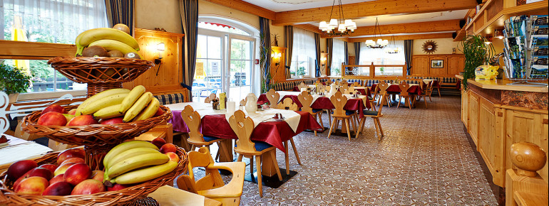 Restaurant im Hotel Kirchboden.