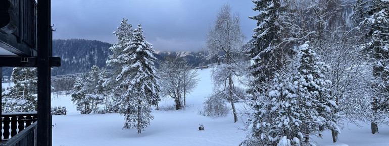 Zimmerausblick Winter