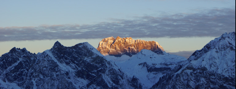 Blick auf die Rote Wand & Formarinsee