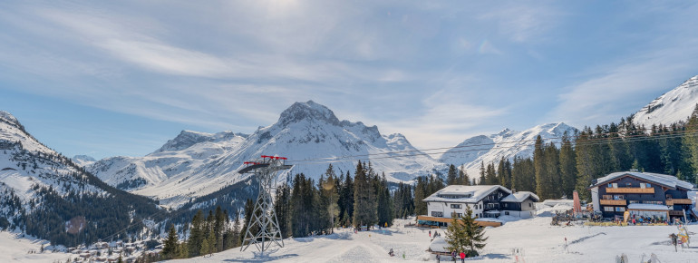 Aussicht und Skipiste