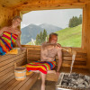 Sauna mit traumhafter Aussicht auf die Glemmtaler Bergwelt