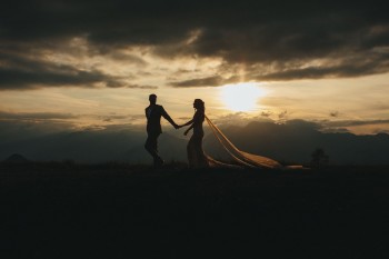 Abenddämmerung am Bischofer Joch