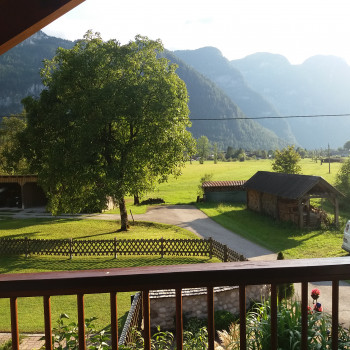 Ausblick von der Traumferienwohnung auf die Berge