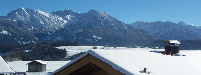 Blick vom Balkon der Ferienwohnung Himmelreich