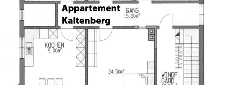 Grundriss Appartement Kaltenberg