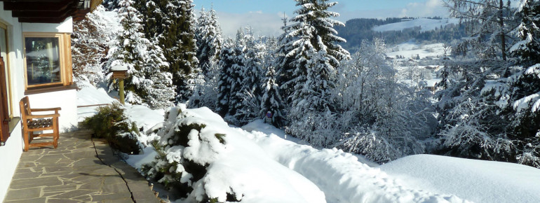 Ausblick Wohnung Panorama im Winter