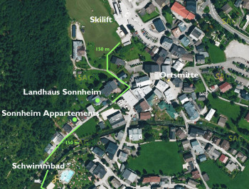 Lageplan Apartments Landhaus Sonnheim