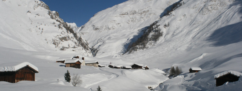 Die Fane Alm im Winter