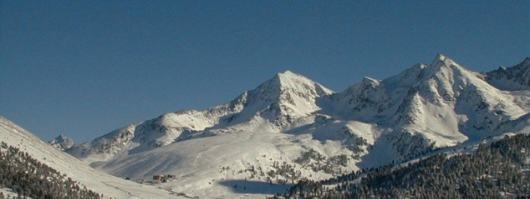 Aussicht vom Haus ins Skigebiet Kühtai