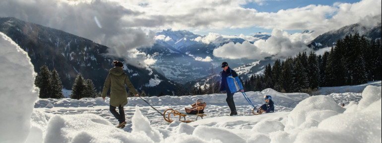 Winterwanderwege am Kristberg im Silbertal, dem Genießerberg im Montafon