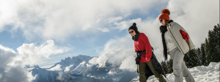 Winterwanderwege am Kristberg im Silbertal, dem Genießerberg im Montafon