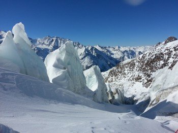 Gletscher skifahren