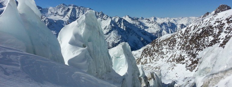 Gletscher skifahren