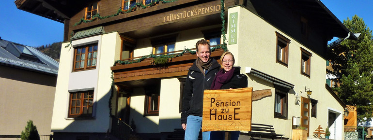 Herzlich willkommen bei Pension zu Hause in Uttendorf - Liebe Grüße Jeroen und Annemijn