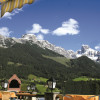 Von unserem Hotel aus hat man einen herrlichen Blick auf die Salzburger Dolomiten.