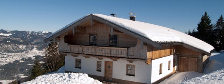 Scheibenwald Alm im Winter