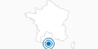 Skigebiet Font Romeu in den Pyrenäen: Position auf der Karte