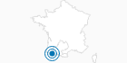 Ski Resort Gourette in the Pyrenees: Position on map