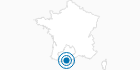 Skigebiet Goulier in den Pyrenäen: Position auf der Karte