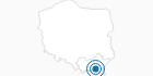 Skigebiet Chyrowa Ski im Polnische Karpaten: Position auf der Karte