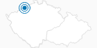 Skigebiet Kliny Erzgebirge Krusne hory: Position auf der Karte