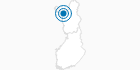 Ski Resort Hetta Hiihtomaa in North Lapland: Position on map