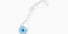 Ski Resort Haukelifjell in Telemark: Position on map