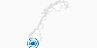 Ski Resort Brokke in Aust-Agder: Position on map