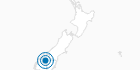 Skigebiet Coronet Peak in Süd-Otago: Position auf der Karte