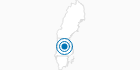 Ski Resort Bjursas in Dalarna: Position on map
