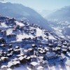 The town of Veysonnaz during winter.