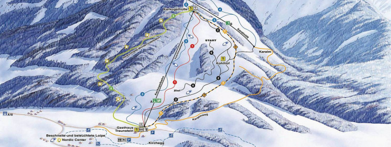 Trail Map Abtenau in Lammertal valley