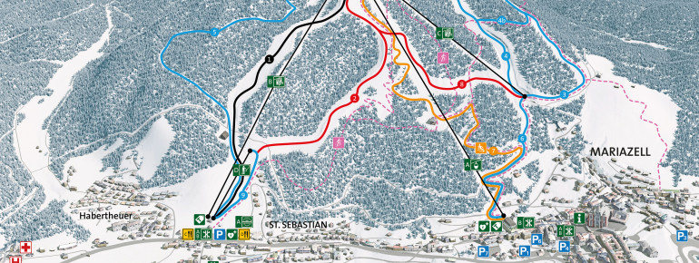 Trail Map Alp Bürgeralpe Mariazell