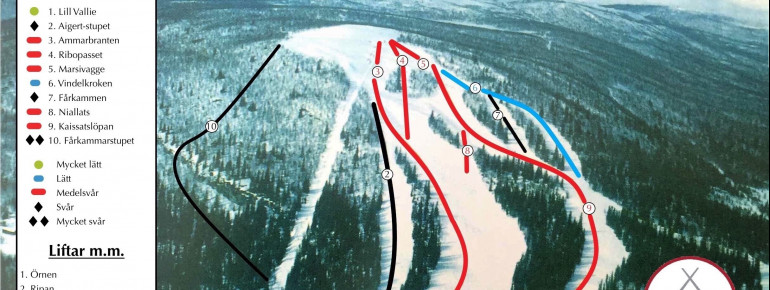 Trail Map Ammarnäsfjäll