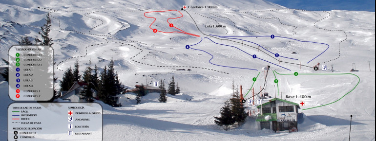 Antuco Ski Center Trail Map