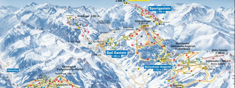 Trail Map Bad Gastein - Bad Hofgastein