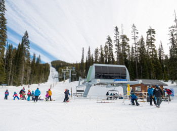 The Sugarlump Chair is one of two chairlifts at the ski area.
