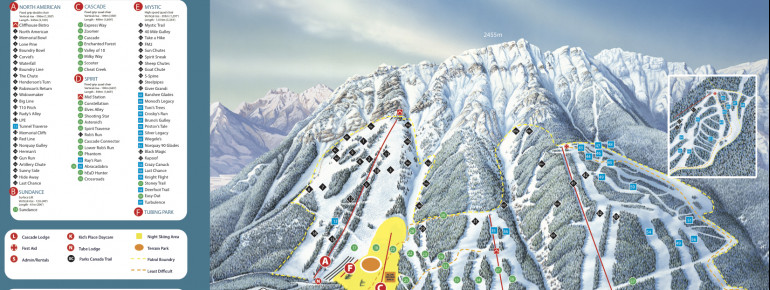 Trail Map Mount Norquay