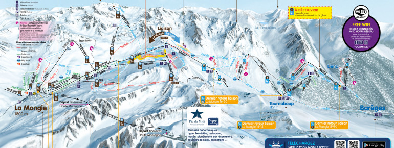 Trail Map Grand Tourmalet (Bareges - La Mongie)