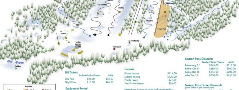 Trail Map Batawa Ski Hill
