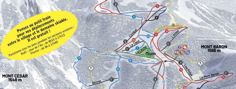Trail Map Bernex Dent d Oche