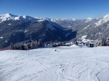 Wide slopes at the Rastkopf