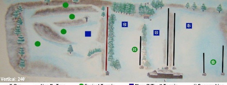 Trail Map Brantling Ski Slopes