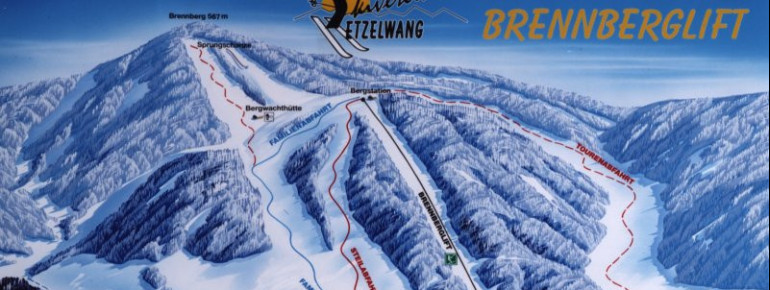 Trail Map Brennberg lift Etzelwang
