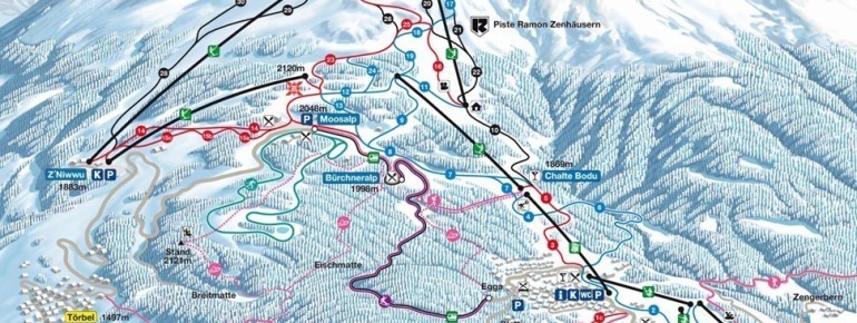 Trail Map Bürchen