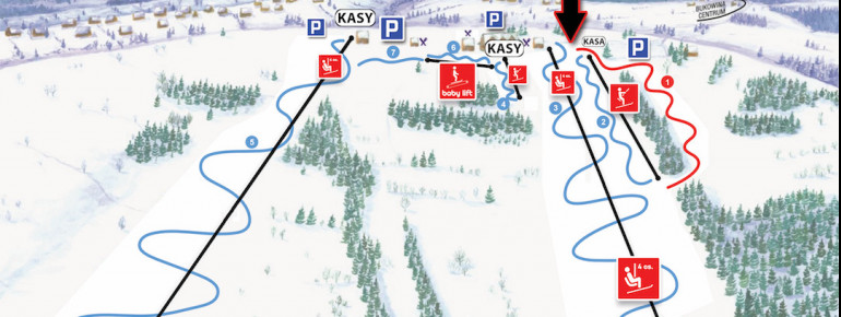 Trail Map Rusiń-Ski - Bukowina Tatrzanska