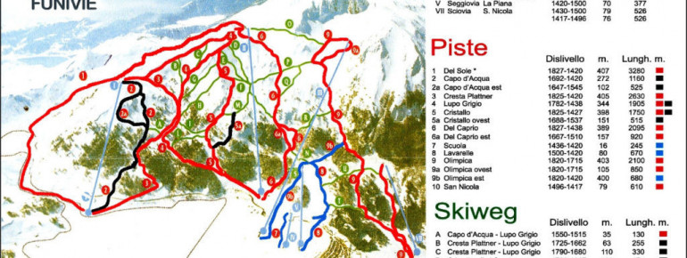 Trail Map Campitello Matese Ski Resort