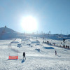 At a glance: terrain park, beginners' area, and the slopes.