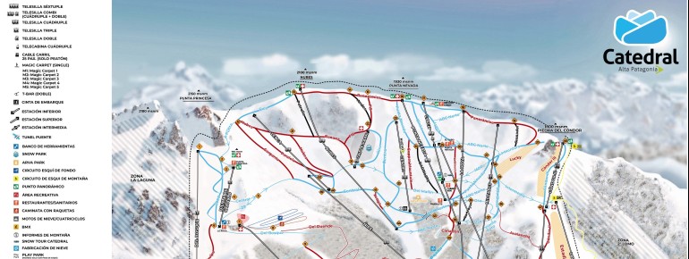 Trail Map Catedral Alta Patagonia