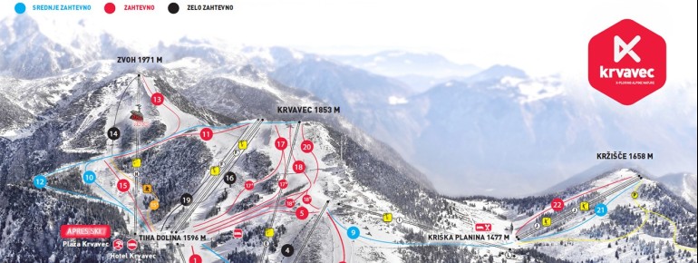 Trail Map Cerklje Kravec